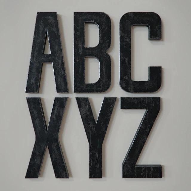 RH 1930S FRENCH SHOP METAL LETTERS — Descargar