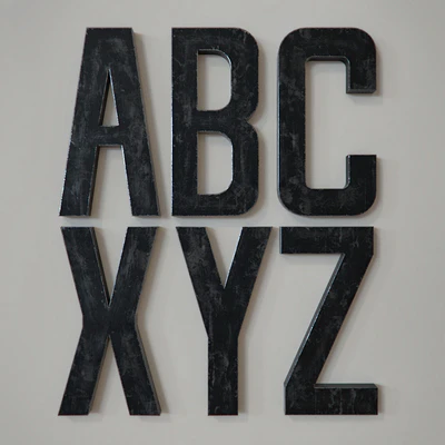 RH 1930S FRENCH SHOP METAL LETTERS — Ver 1