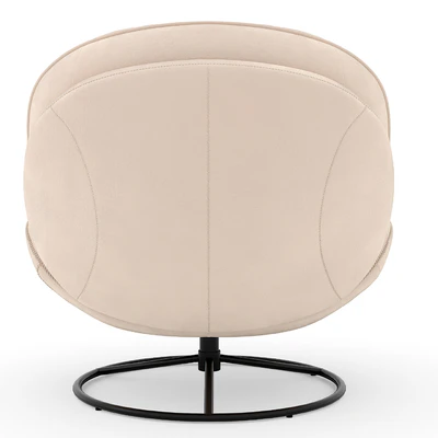 Velvet Swivel Accent Chair with Ottoman Set — Вид 4