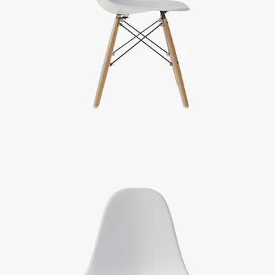 Eames Molded Plastic Side Chair Dowel Base By Herman Miller — Вид 3