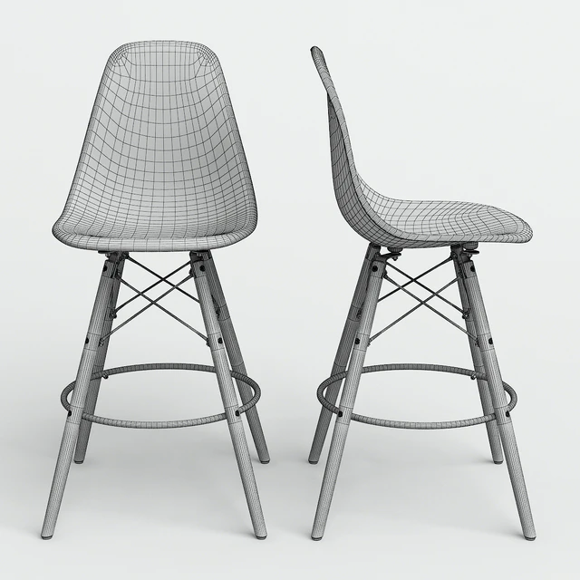 Chair Eames Style DSW bar. — Download