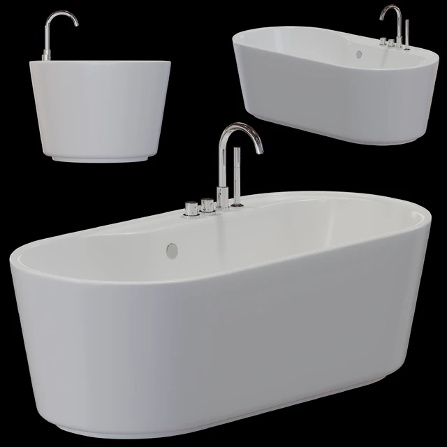 Freestanding bathtub BelBagno BB14-K — Descargar