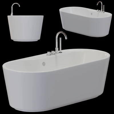 Freestanding bathtub BelBagno BB14-K — Ver 1