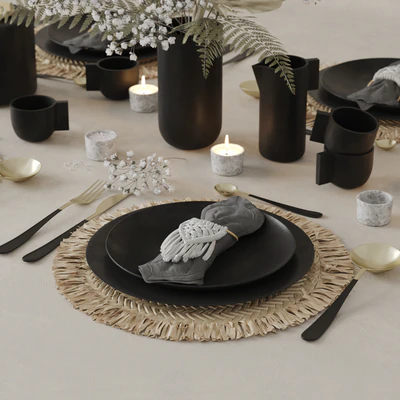 Table Set With Macrame and Dry Flowers — Вид 5