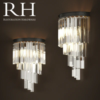 RH Бра HELIX GLASS SCONCE — Вид 1