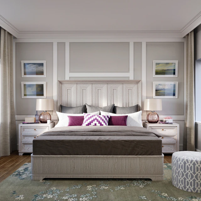 Universal California - Malibu King Bed with Paneled Headboard — Descargar
