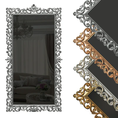 Floor mirror in a carved frame (baguette) — Ver 1