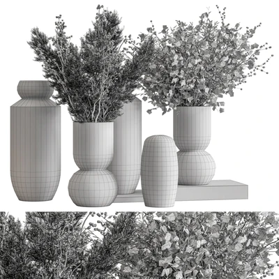Vase and Plant Decorative Set 137 — View 3
