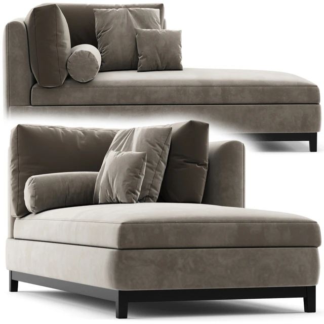 Minotti Andersen Chaise Lounge — Скачать