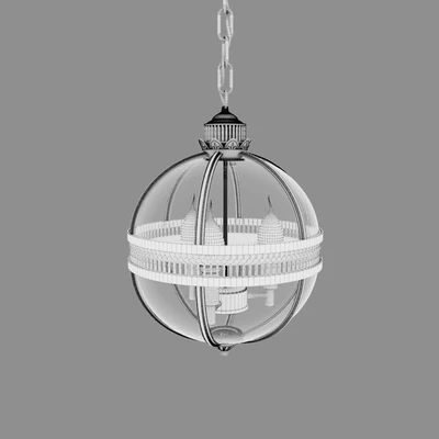 Umeiluce globe black \ Lantern residential LOFT3043-BL — Ver 2