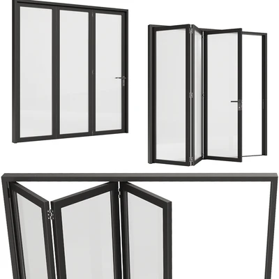 Folding sliding metal doors windows. — Ver 5