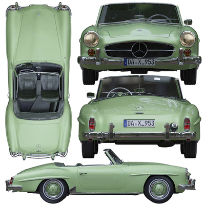Mercedes Benz 190 SL — Ver 3