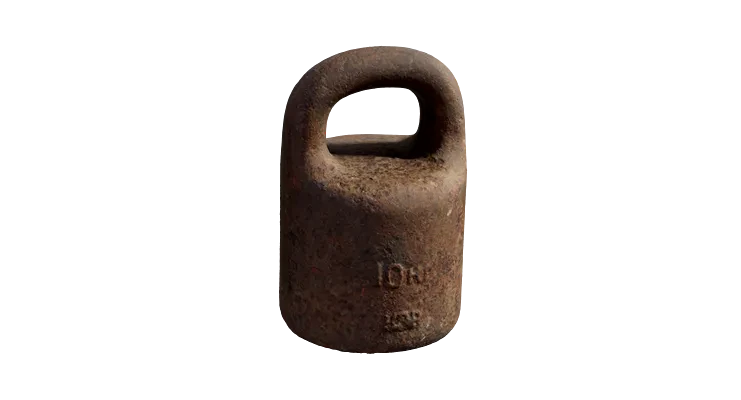 rusty metal weight 001 — Скачать
