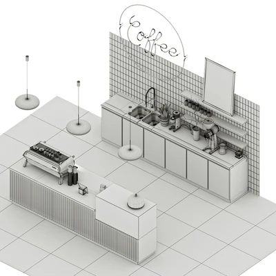 COFFEE SHOP 4 (Corona, Vray) — View 3