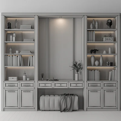 Hallway 34 - Classic Black and Wood Entrance — Ver 2