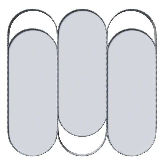 Triple mirror in brass, Alama La Redoute — Descargar