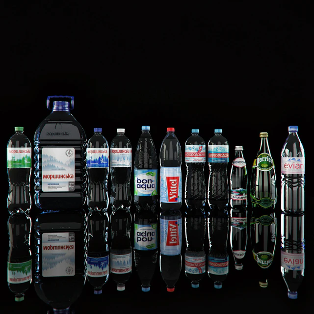 Rack with mineral water — Descargar