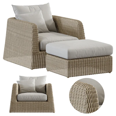 Janus et Cie Zeya Lounge Chair Set — Ver 1