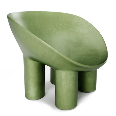 Contemporary Raw Fiberglass Chair, Roly-Poly Chair by Faye Toogood — Вид 4