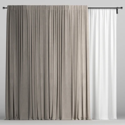 Curtains with tulle. — Ver 1
