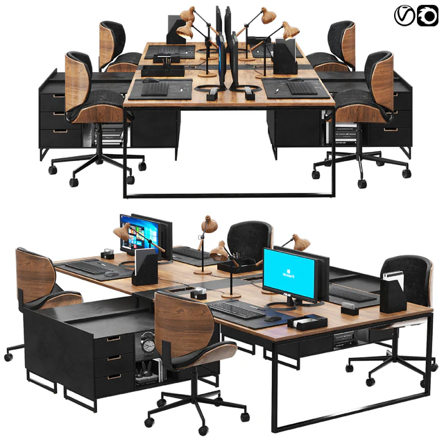 office furniture set 02 — Descargar
