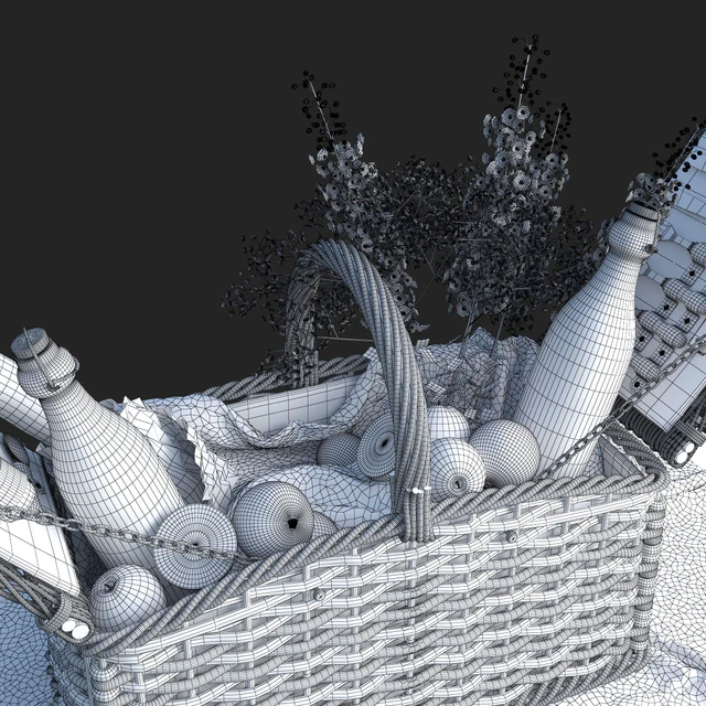 Provence style picnic basket — Descargar