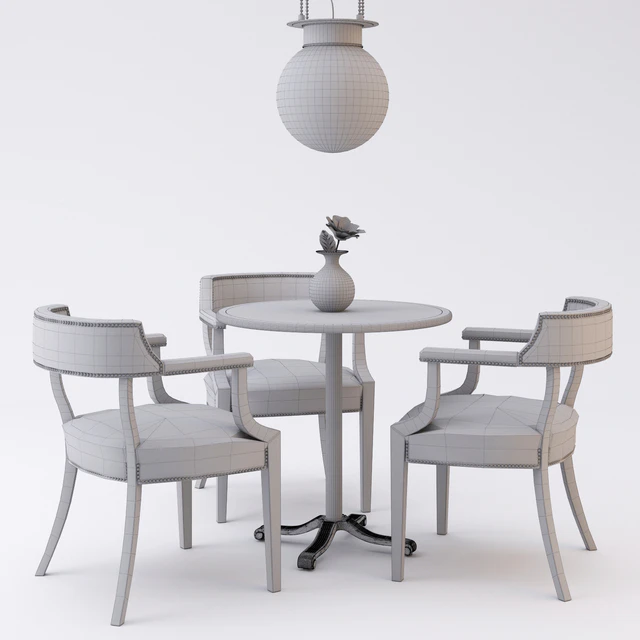 Restaurant furniture set 01 — Скачать