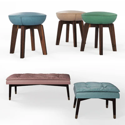 Olivia and Tommi poufs, Black Tie — Вид 1