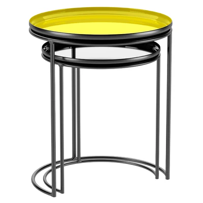 Set of 2 round coffee tables Tivara — Ver 4