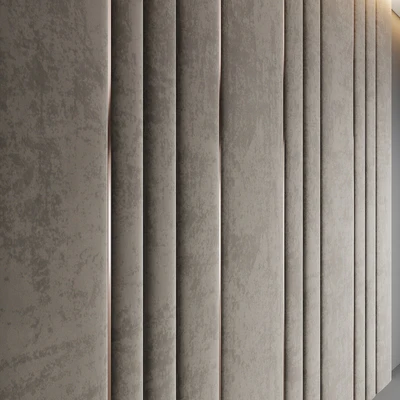 Dirty Beige Velvet Panel — Ver 2