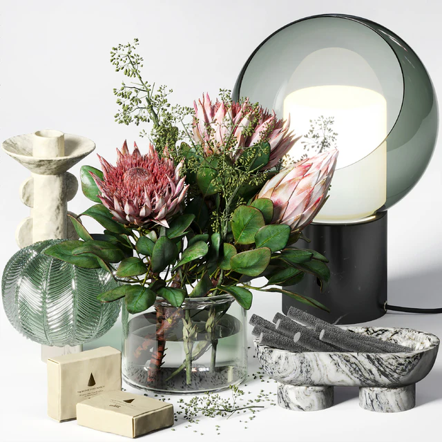 Decorative set 019 with a bouquet of proteus — Descargar