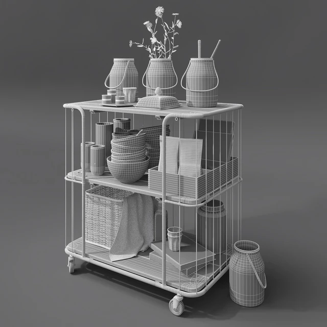 Kitchen trolley. Kitchen Set Stockholm. — Descargar