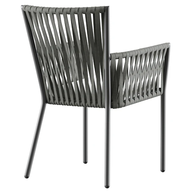 Outdoor garden wicker woven dining set Skyline design Bowline — Descargar