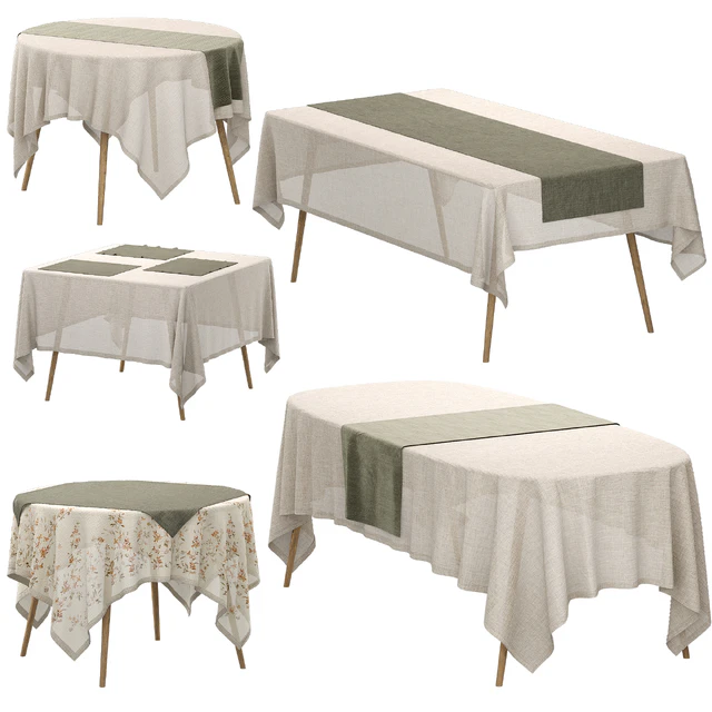 Set of linen tablecloths — Descargar