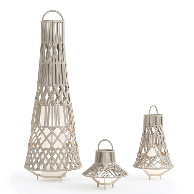 Outdoor Garden Wicker Floor Lamp Talenti — Скачать