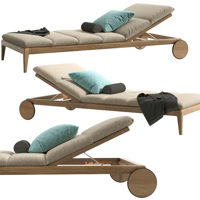 Cruise Teak Sunbed — Скачать