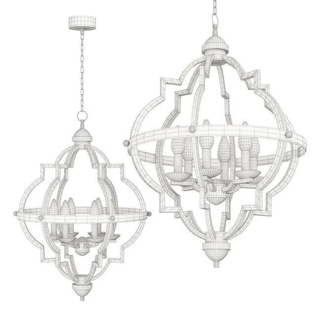 Kira Home Capistrano 28 Rustic Chandelier, Warm Brass — Descargar