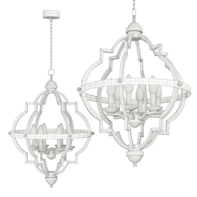 Kira Home Capistrano 28 Rustic Chandelier, Warm Brass — Ver 2