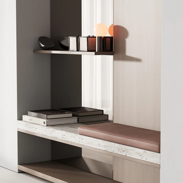 142 hallway zone 01 minimal wood japandi 01 — Скачать