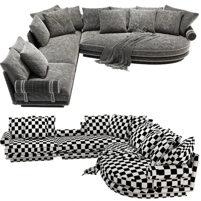 B & B Noonu corner sofa — View 4