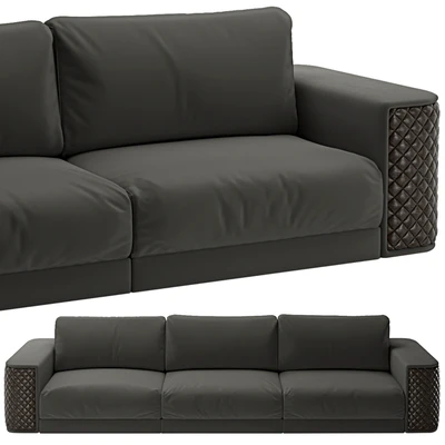 Alexandra Collection Master Sofa Fabric & Leather — Ver 4