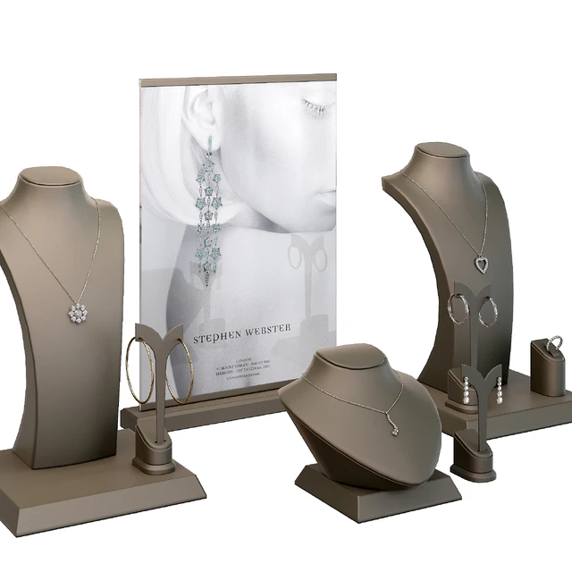 Jewelry showcase for a store. Jewelry stand. Display — Descargar