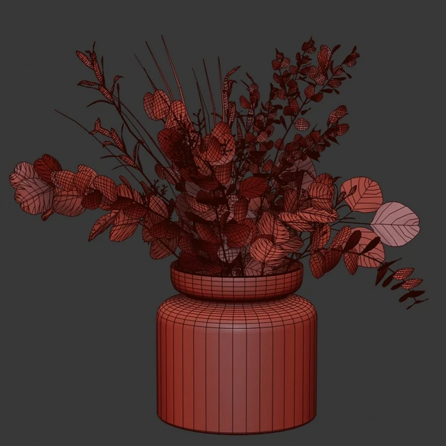 Bouquet of green eucalyptus, olive and herbs — Descargar
