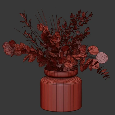 Bouquet of green eucalyptus, olive and herbs — Ver 4