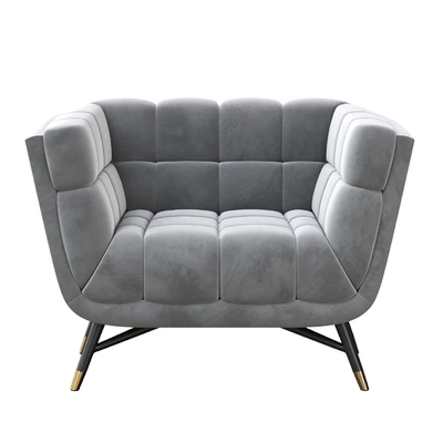 Adept Performance Velvet Armchair — Ver 4