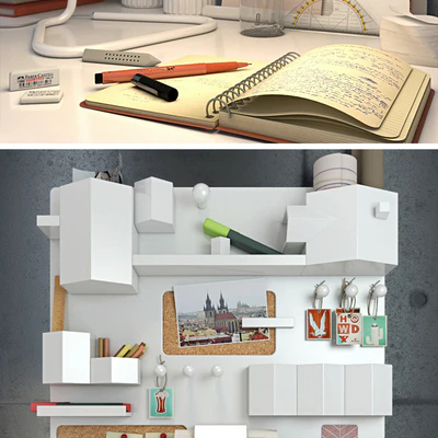 Decorative set of stationery — Ver 3