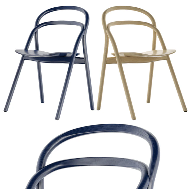 Hem Udon Chair Beech, Blue and Green Color — Descargar