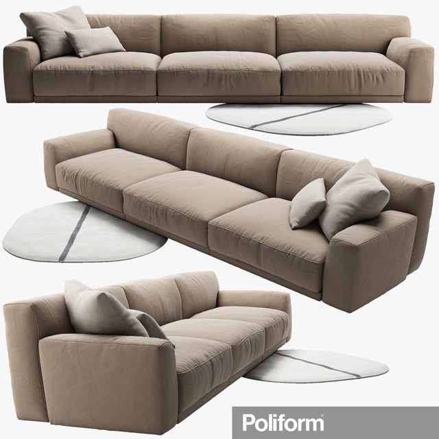 Poliform Paris Seoul sofa 3 — Скачать