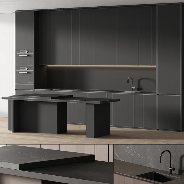 241 modern kitchen 14 minimal modern kitchen with island 05 — Скачать