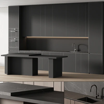 241 modern kitchen 14 minimal modern kitchen with island 05 — Вид 4